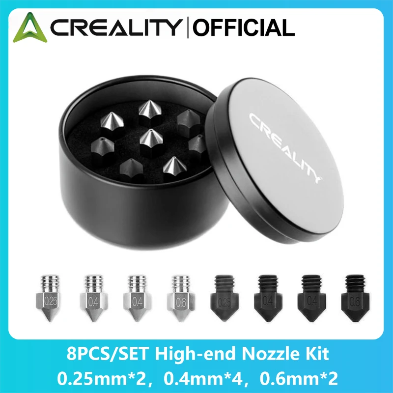 Набор из 8 сопел Creality K1 / K1 Max (0.25/0.4/0.6/0.8mm) 2