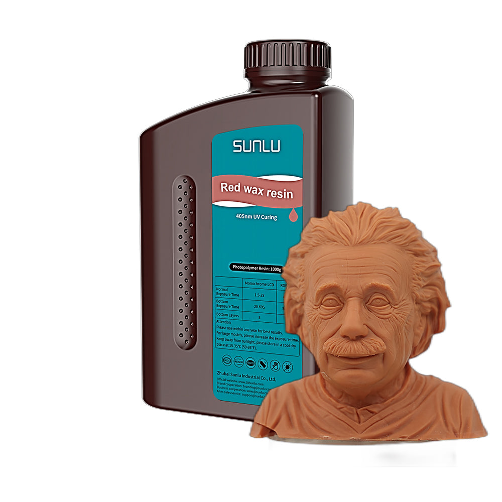 SUNLU Red Wax Resin — выгораемый фотополимер 1 кг 2
