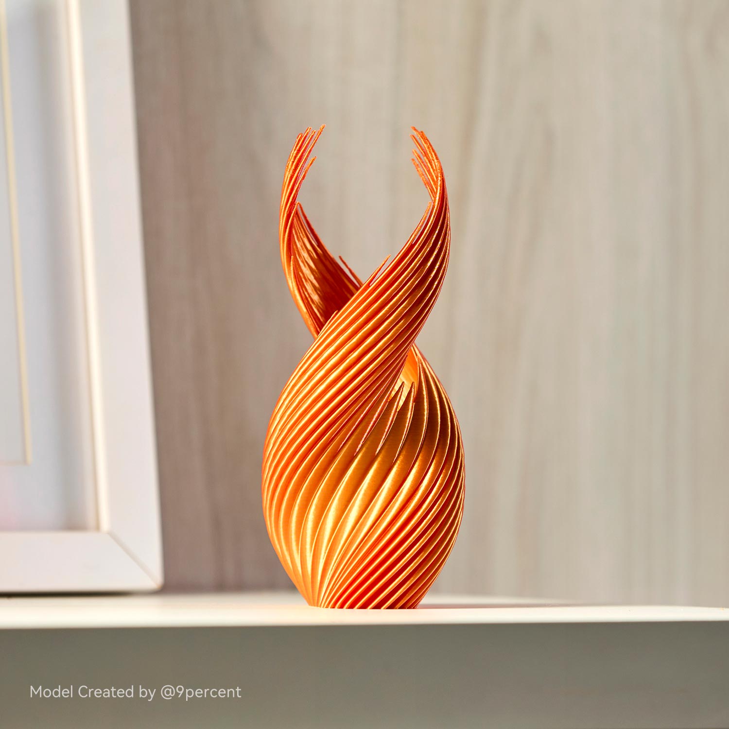 Gradient vase printed in Anycubic PLA Silk Dual/Tri-Color