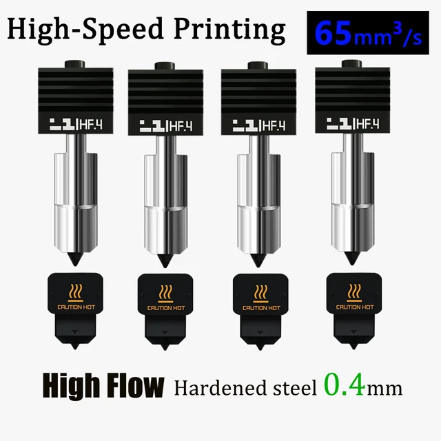 Хотенд High Flow Bambu Lab H2D / P2S из закалённой стали (0.4 / 0.6 / 0.8 мм)
