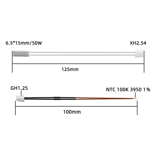 Керамический нагреватель хотенда 24V 48W Bambu Lab P1S/X1C