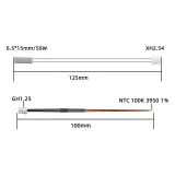 Керамический нагреватель хотенда 24V 48W Bambu Lab P1S/X1C 1