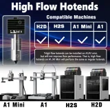 Хотенд Standard / High Flow для Bambu Lab H2D / H2S (закалённая сталь 0.2–0.8 мм) 3