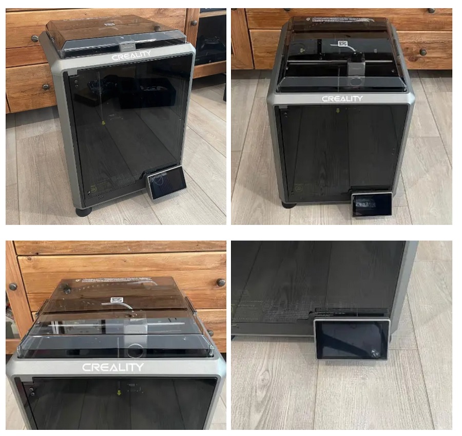 Creality K1C с четырёх ракурсов — общий вид принтера