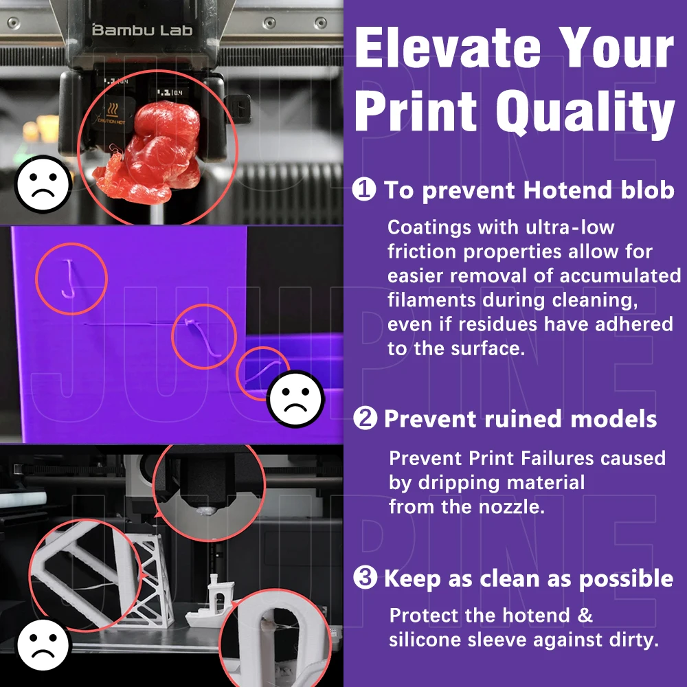 Хотенд JUUPINE с MPVD-покрытием для Bambu Lab P2S / H2D / H2S / A1 Mini 5