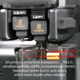 Угольный фильтр воздухоочистителя для Bambu Lab H2D / H2S / H2C 3