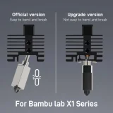 For Bambu Lab X1C P1P P1S Complete Hotend Print Head with Fan Thermistor Ceramic Heater 0.4mm Hardened steel nozzle 5
