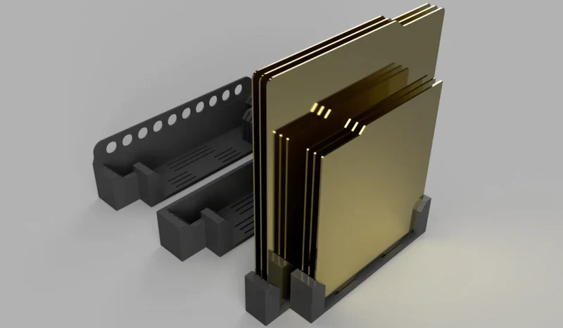 Build Plate Stand для хранения 4-6 сменных пластин Bambu Lab A1 Mini