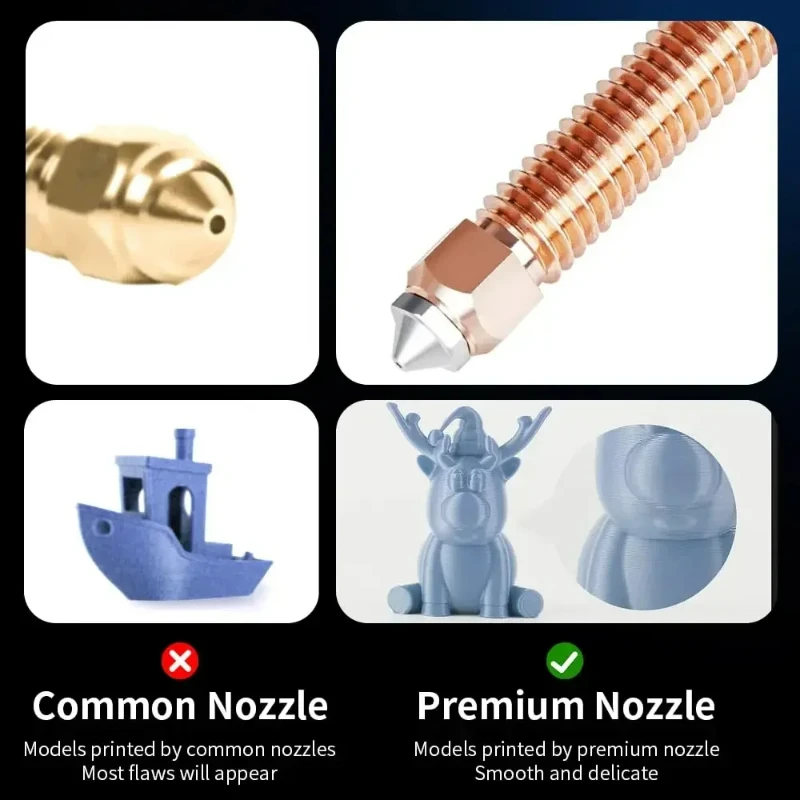 Chrome Zirconium Copper Nozzle 0.4mm for Creality K1C / K1 Max 5