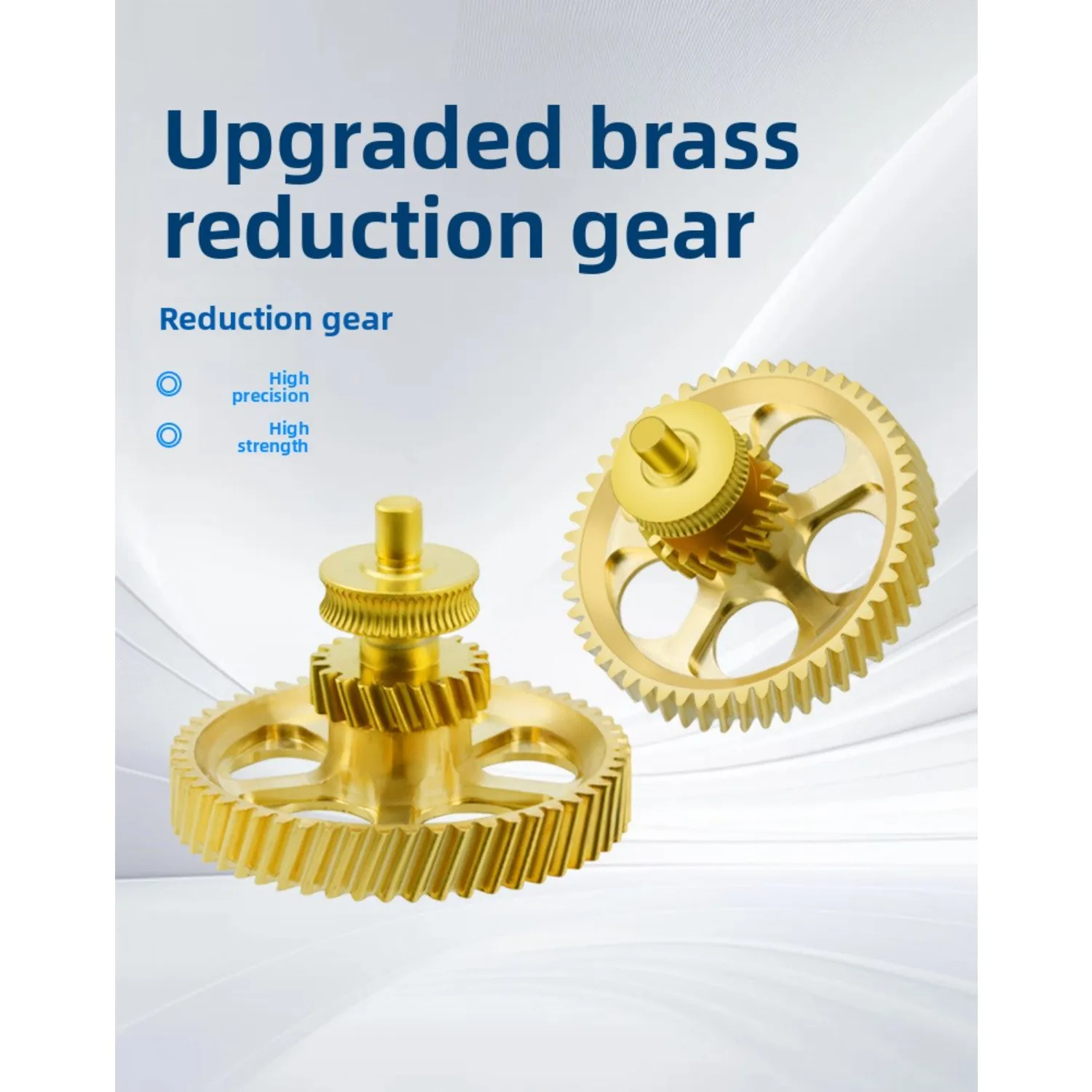 Комплект шестерён экструдера для Bambu Lab P1S / X1C (латунь + сталь DLC) 5