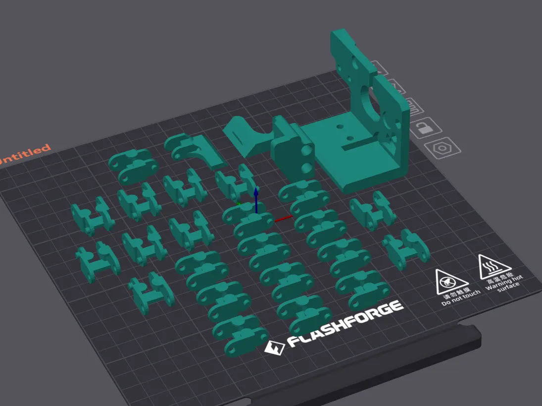 Схема сборки кабель-канала для FlashForge AD5M