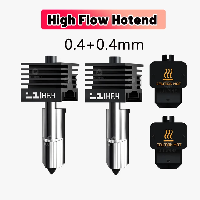 Высокопоточный хотенд High Flow для Bambu Lab H2C / H2S / H2D (закалённая сталь)