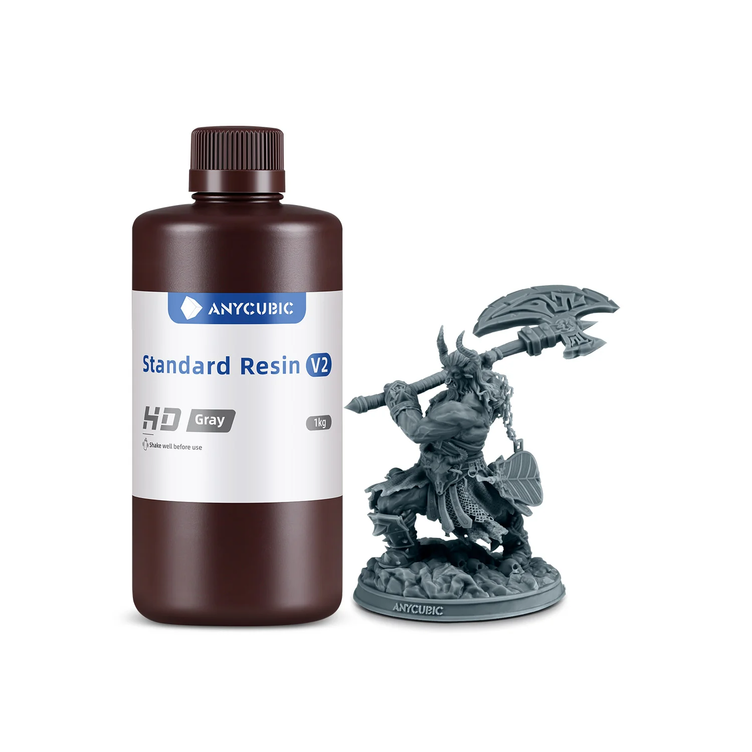 Детализированная миниатюра, напечатанная фотополимером Anycubic Standard Resin V2