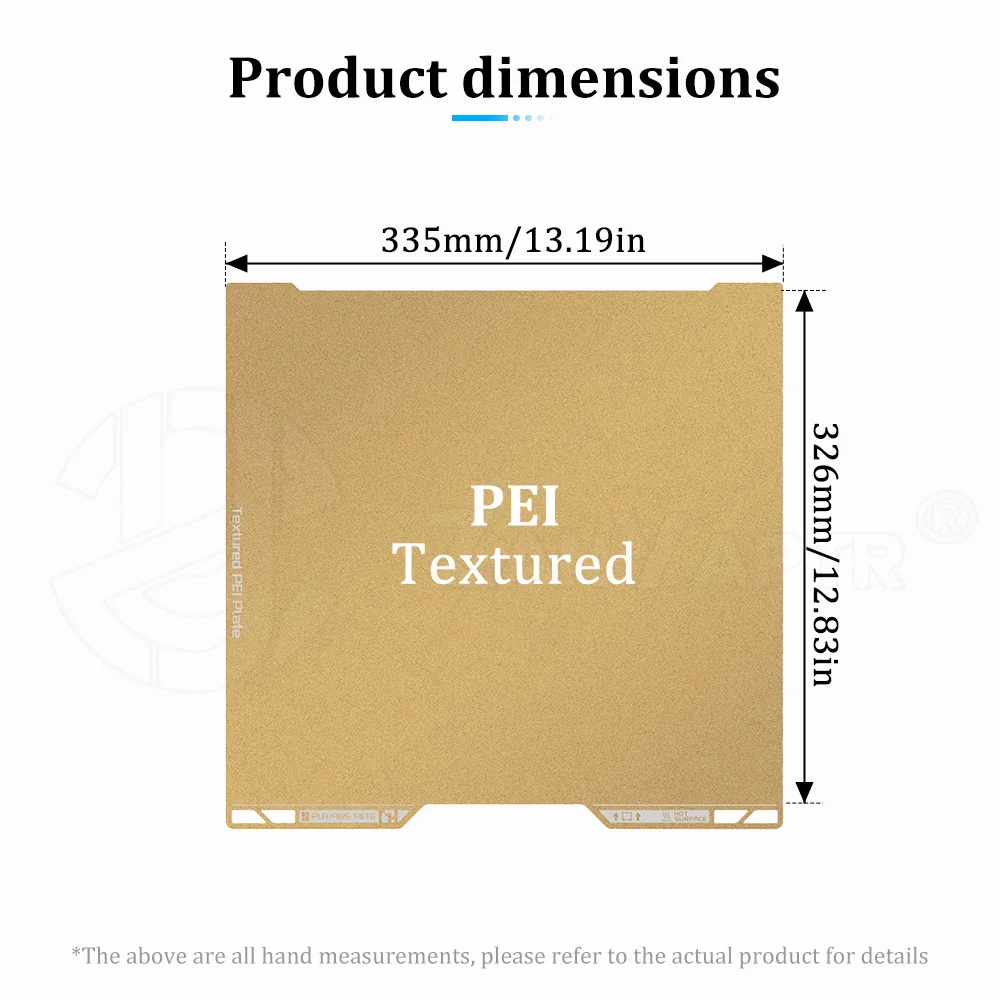 Стол PEI для Bambu Lab H2C 335x325 мм двусторонний 3