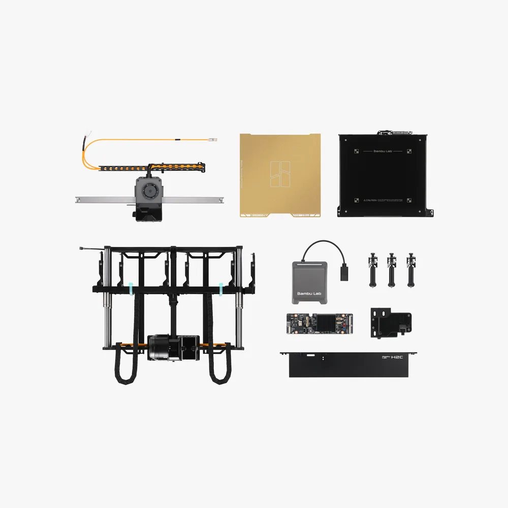 Набор Vortek Upgrade Kit для Bambu Lab H2D — индукционные хотенды и рейка