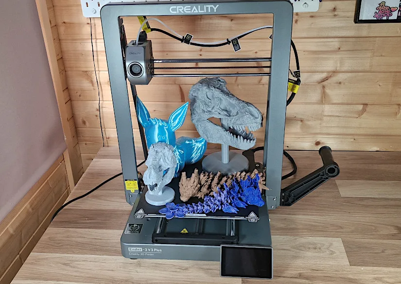 Ender 3 V3 Plus: тестовые модели на финальной печати