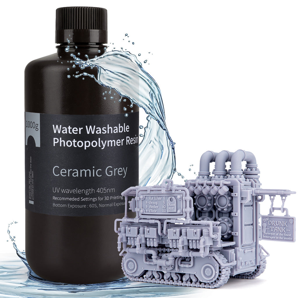 ELEGOO Water-Washable Resin — водосмываемый фотополимер 405 нм