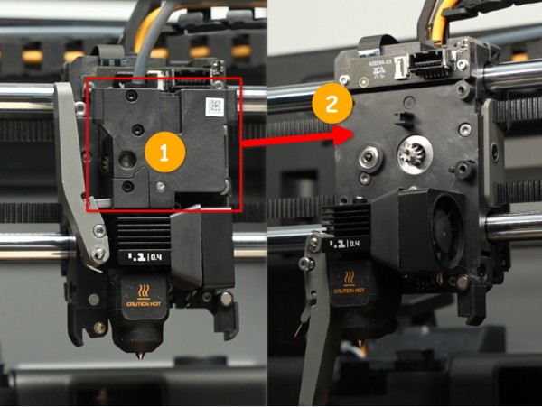 Снятие экструдера P2S для доступа к серво-мотору