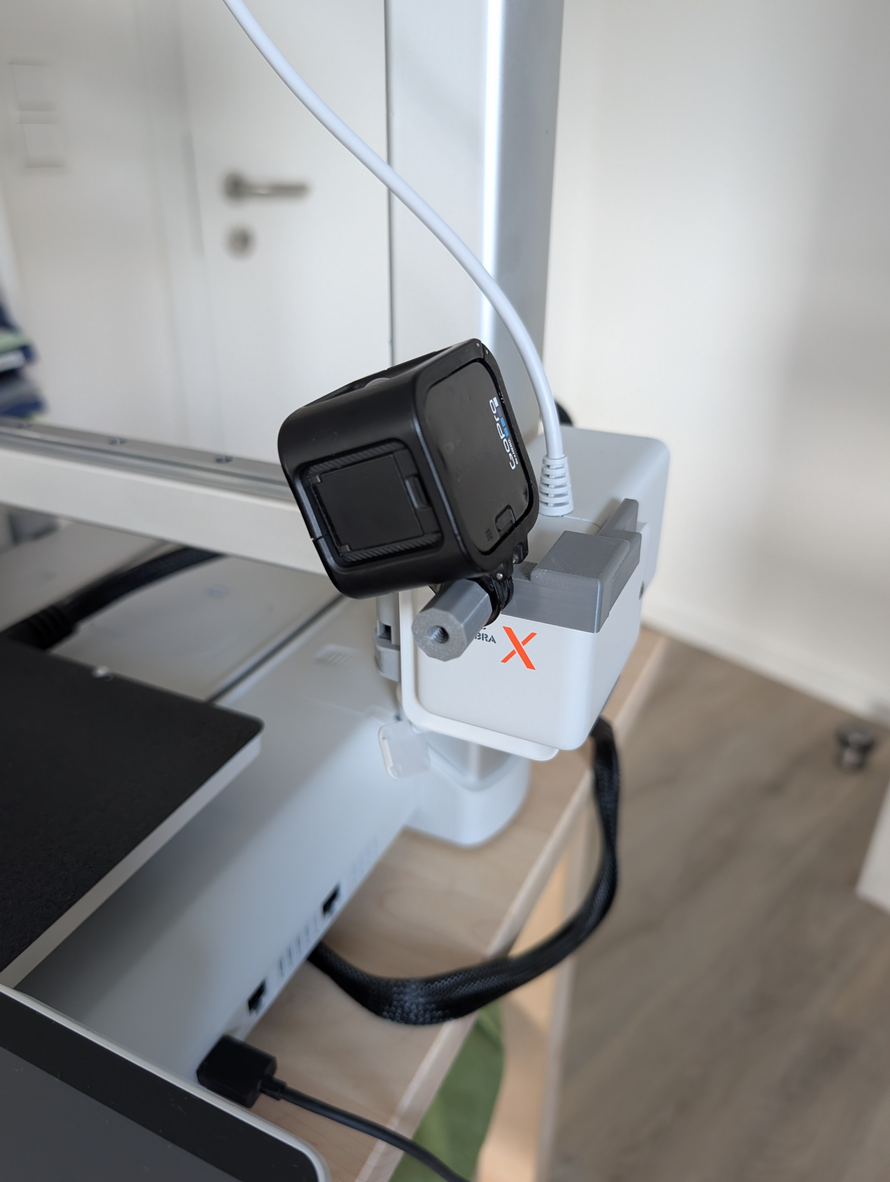 Крепление экшн-камеры GoPro Session на Anycubic Kobra X