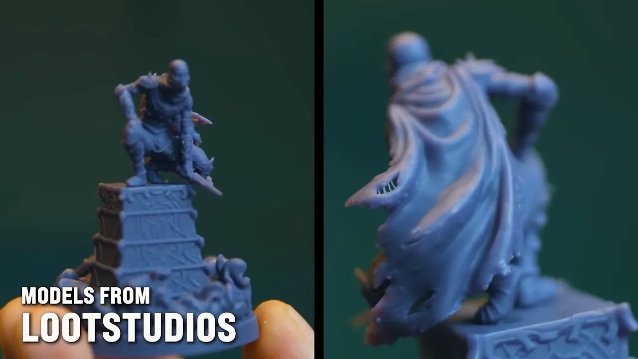 Миниатюры Loot Studios, напечатанные на Anycubic Photon Mono 4, крупным планом