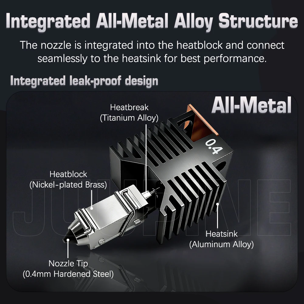 Хотенд Snapmaker U1 0.4 мм (нержавеющая сталь) 9