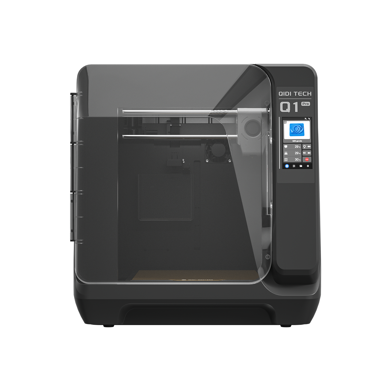 QIDI Q1 Pro — закрытый CoreXY-принтер, вид спереди