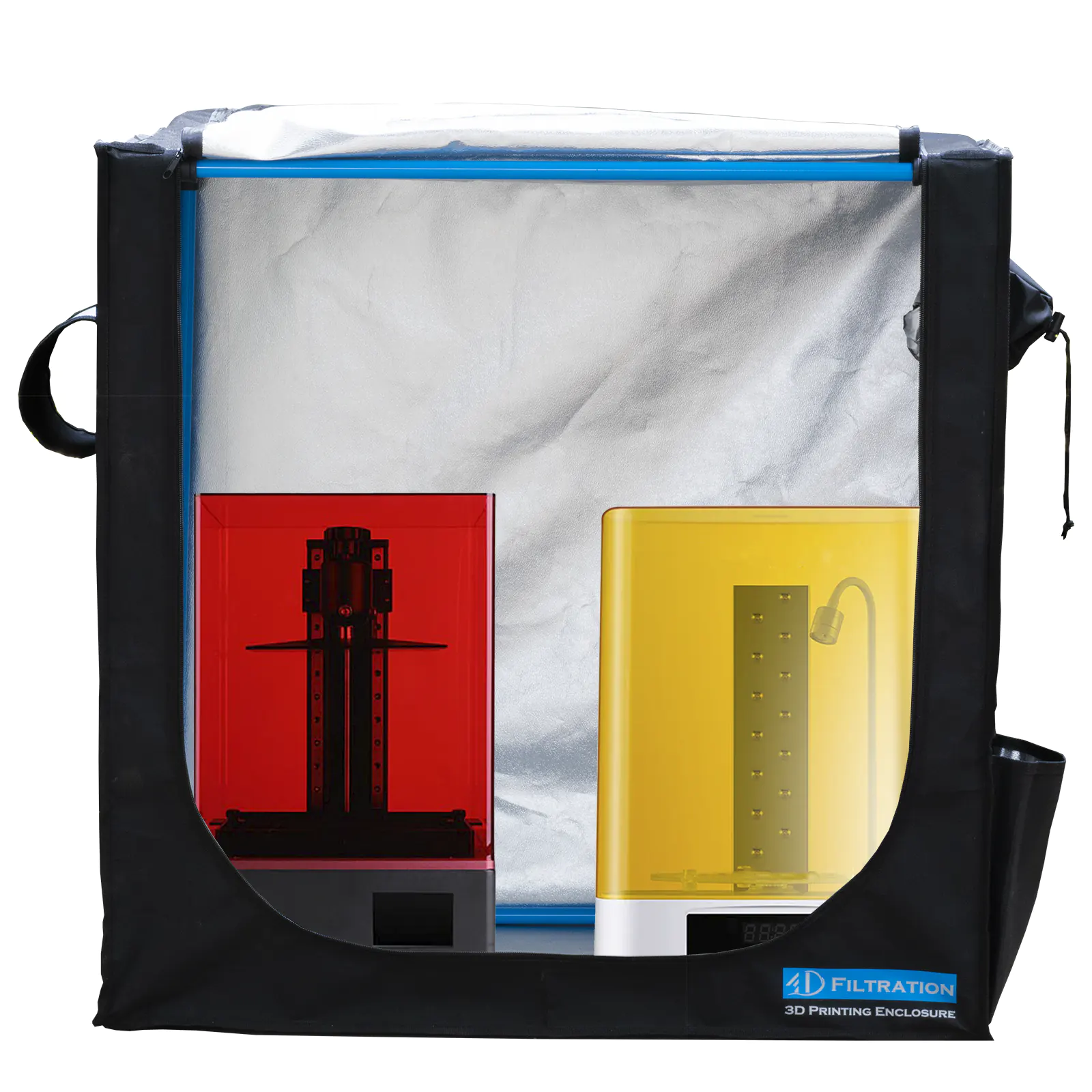 Фотополимерный принтер в тенте-энклозере для безопасной печати