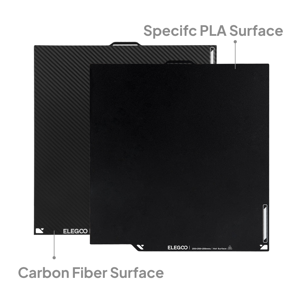 ELEGOO Dual-Sided Build Plate for Centauri Series: Carbon Fiber & PLA 3
