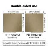 Glacier Cool Build Plate Double-Sided for Bambu Lab A1/P1/P2/X1 3