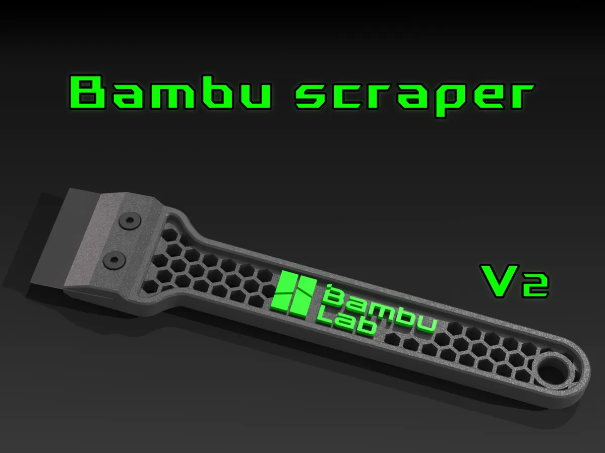 Печатная ручка для штатного скребка Bambu Lab