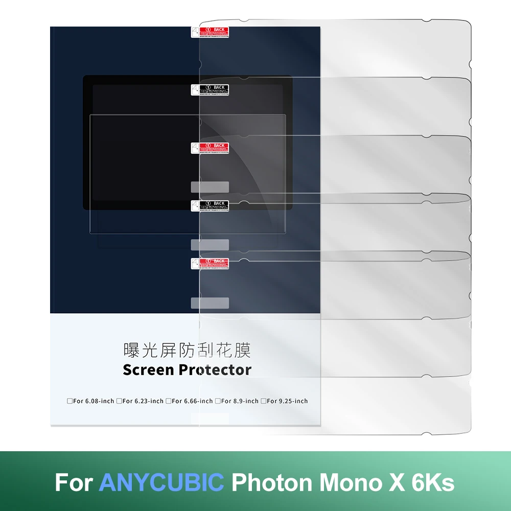 Защитная плёнка экрана для Anycubic Photon Mono X 6Ks: 9.1"