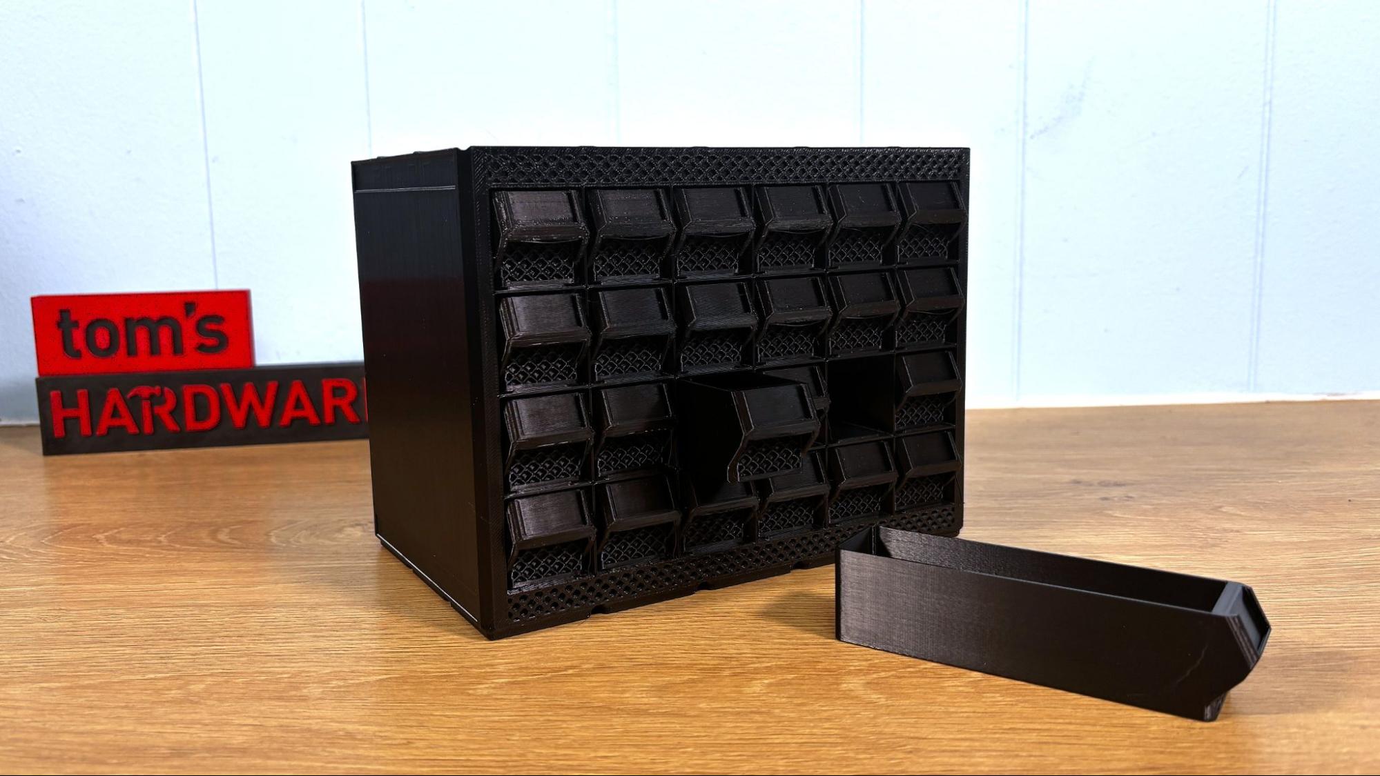 Gridfinity-органайзер из PETG, напечатанный на K2 Pro