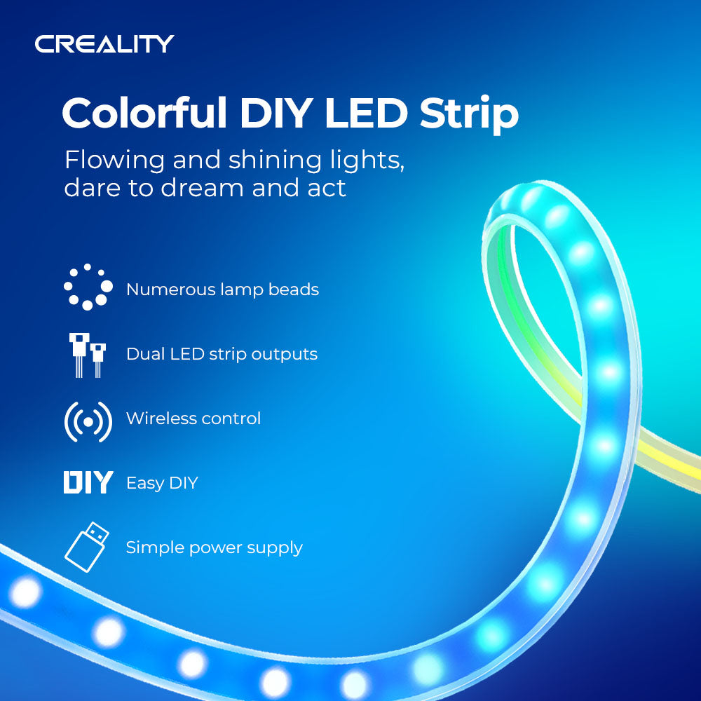 Светодиодная лента Creality Colorful DIY для 3D-принтеров 2