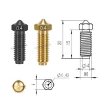 Сопло из закалённой стали для Anycubic Kobra S1: быстросъёмное, 0.4 мм 2