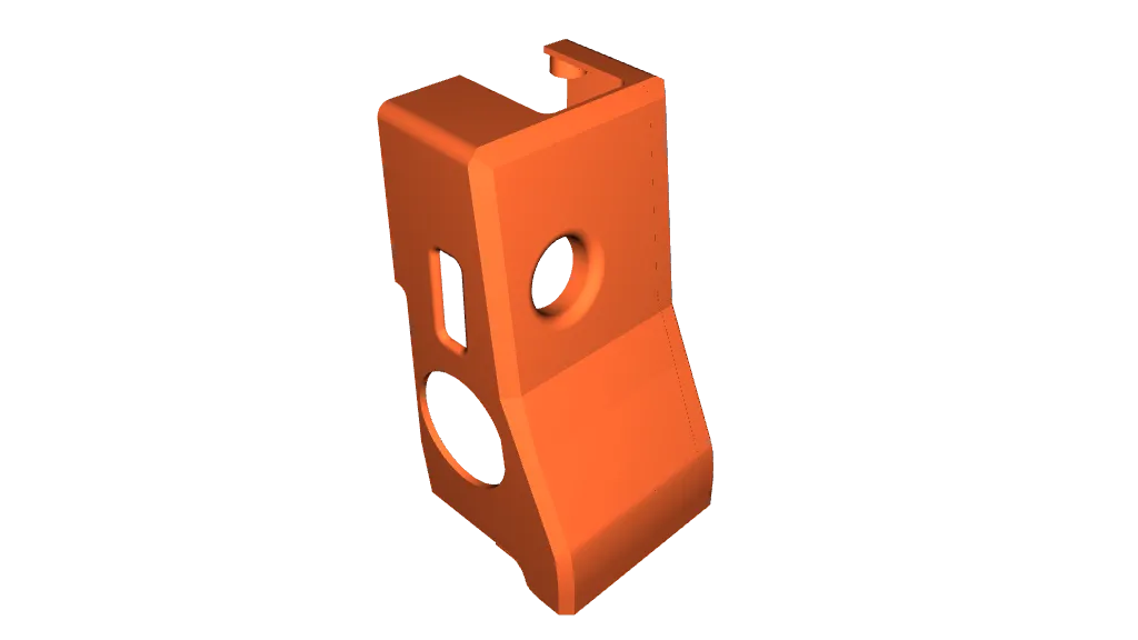 CAD render of printed Cartographer probe mount for Creality K2