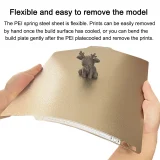 PEI Build Plate 257x257mm Thickened 0.5mm for Bambu Lab P2S 3