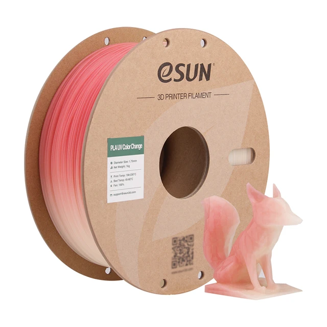 eSUN Photochromic PLA — филамент, меняющий цвет на солнце
