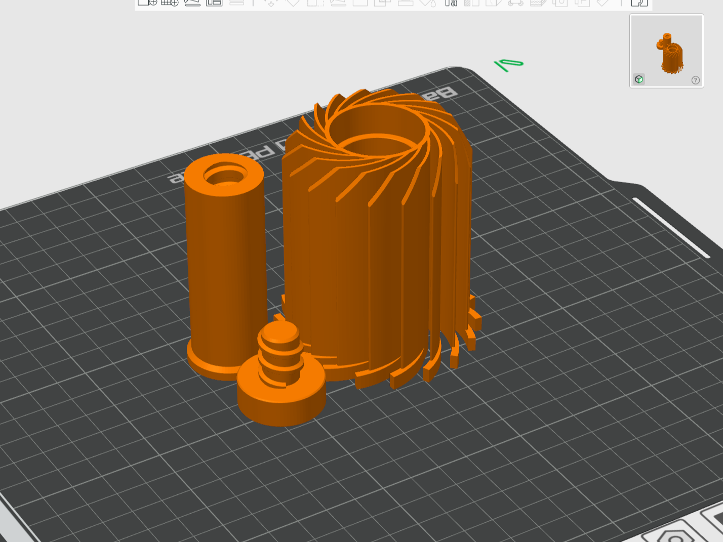 Детали альтернативного крепления катушки Anycubic Kobra X на столе слайсера