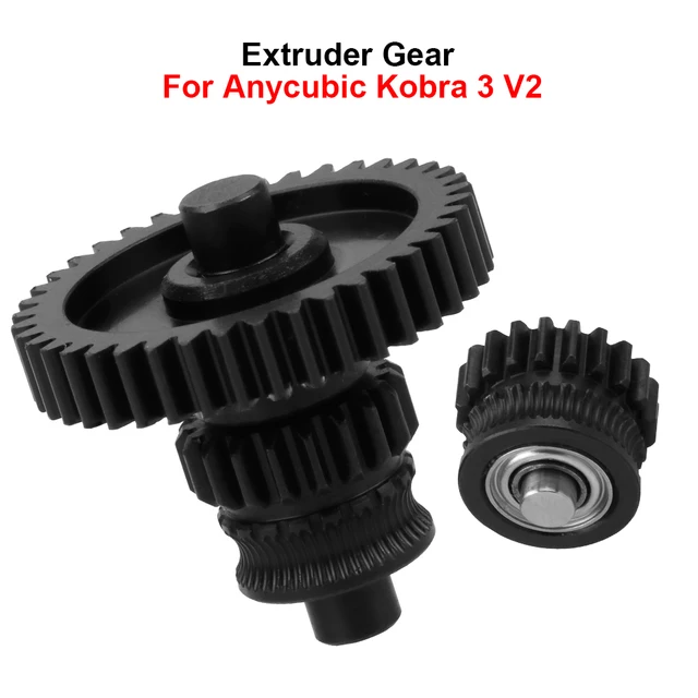 Hardened steel extruder gear kit for Anycubic Kobra 3 V2
