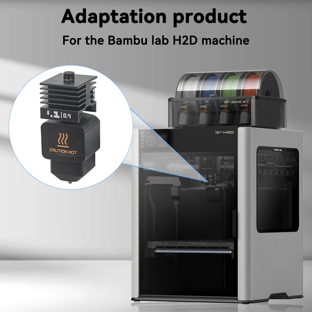 Набор сопел из закалённой стали для Bambu Lab H2D / H2S (0.2–0.8 мм) 3