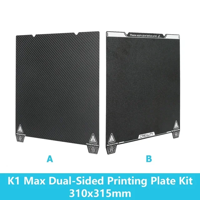 Creality K1 Max Dual Sided PEI Build Plate 315×310mm 4