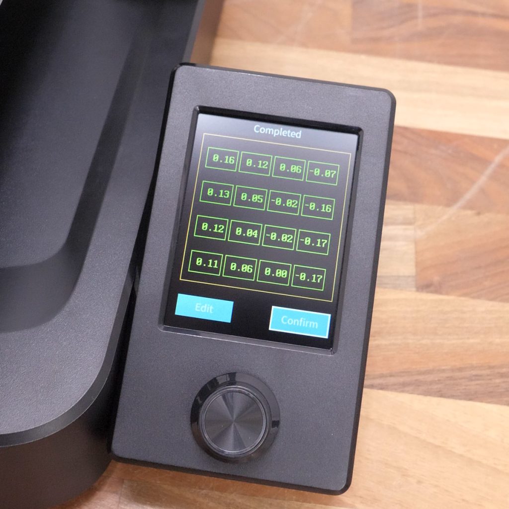 16-точечная сетка авто-выравнивания на экране Ender 3 V3 SE