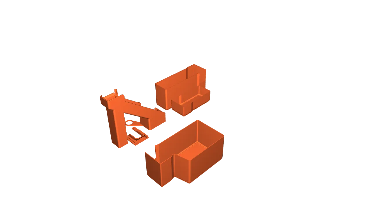 AD5X poop chute 3D render