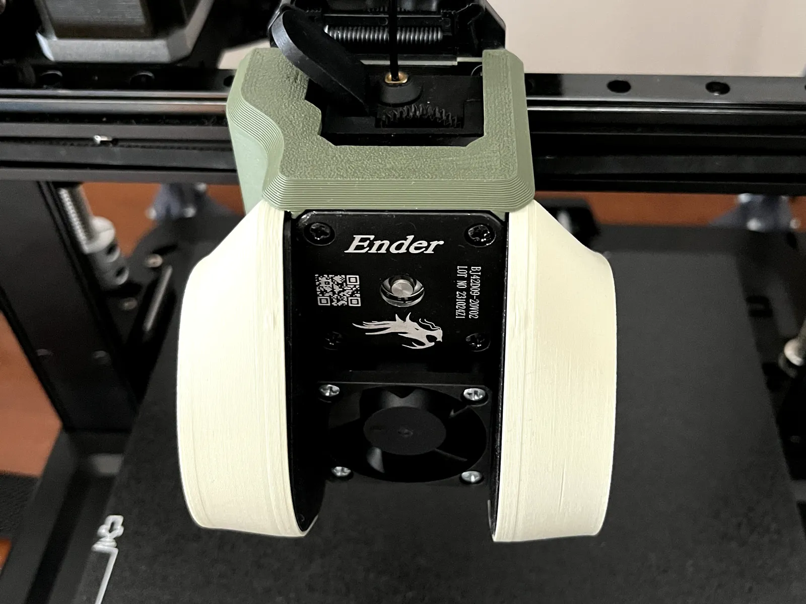 FatBurner — двойной 5015 обдув установлен на голове Ender-3 V3 KE