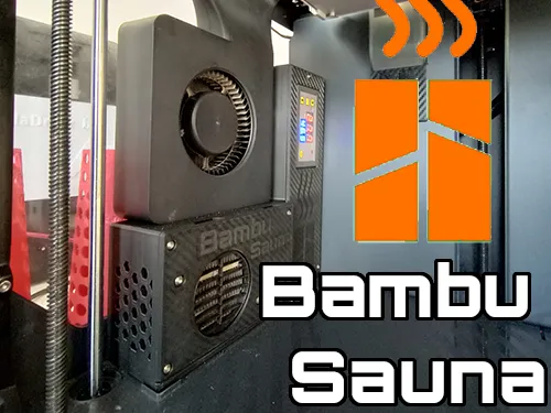 Самодельный подогрев камеры BambuSauna, установленный в Bambu Lab P1S