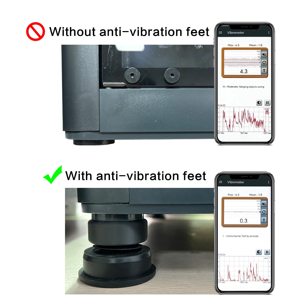 Anti-Vibration Feet for A1 Mini/A1/P1S/X1C 4
