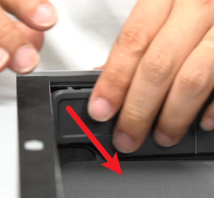 Открытие крышки кабельного канала X1C