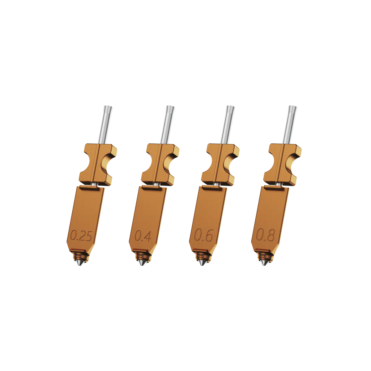 AD5X nozzle assembly kit 0.25, 0.4, 0.6, 0.8mm