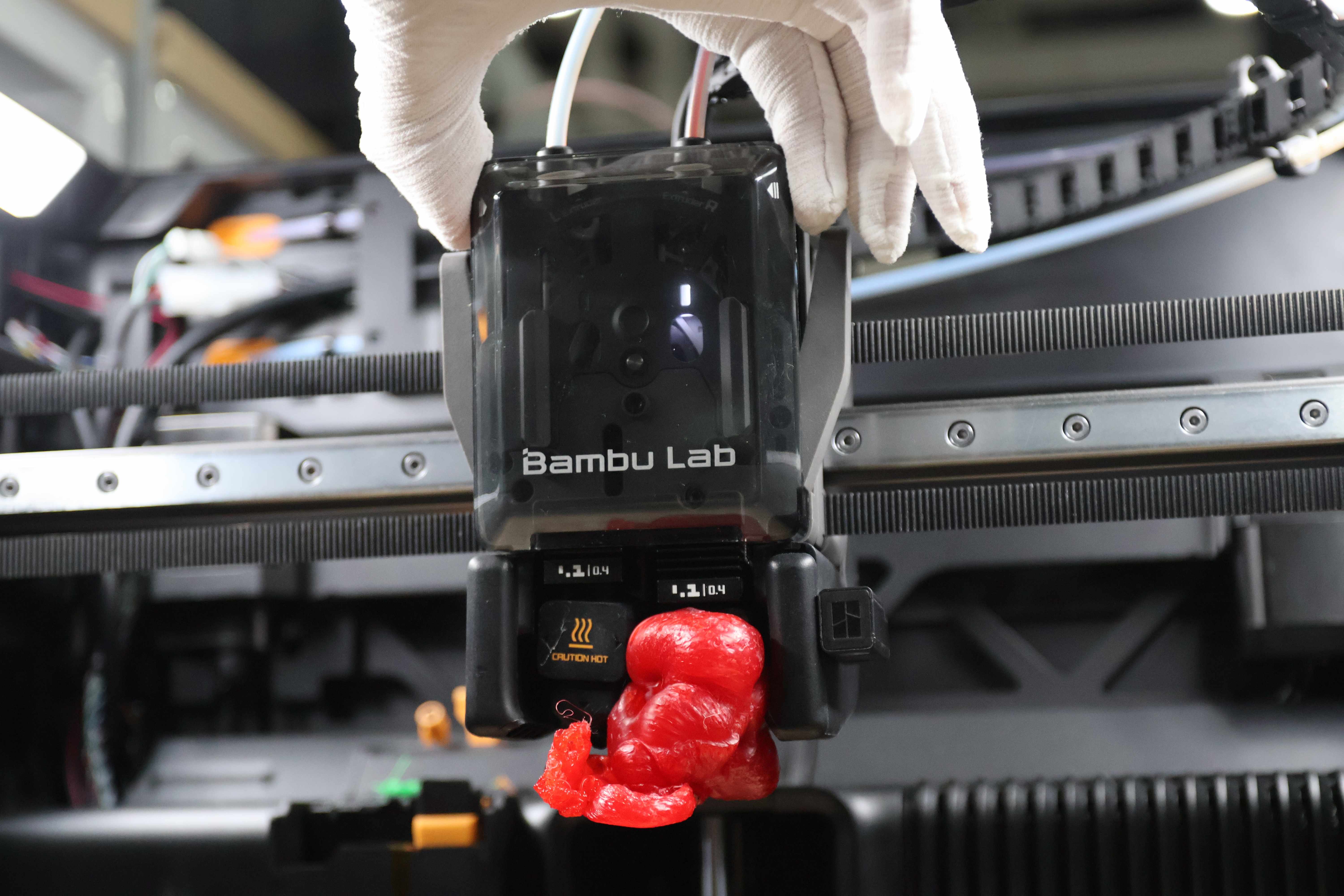 Снятие front cover печатающей головы при чистке blob