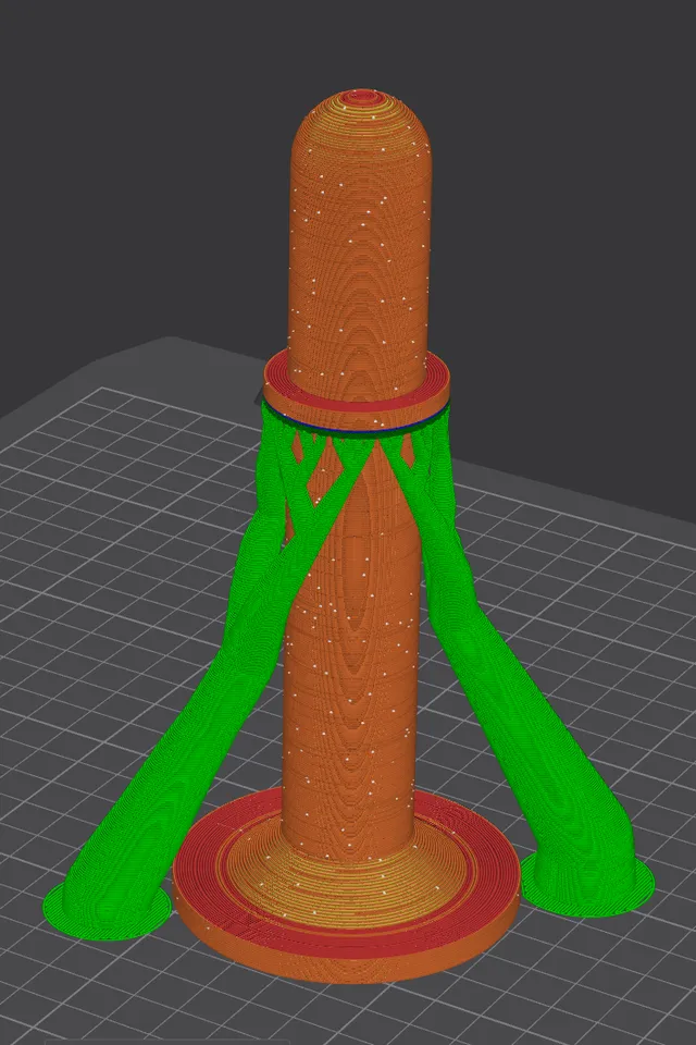 Printed side spool holder extension installed on Creality K2 SE